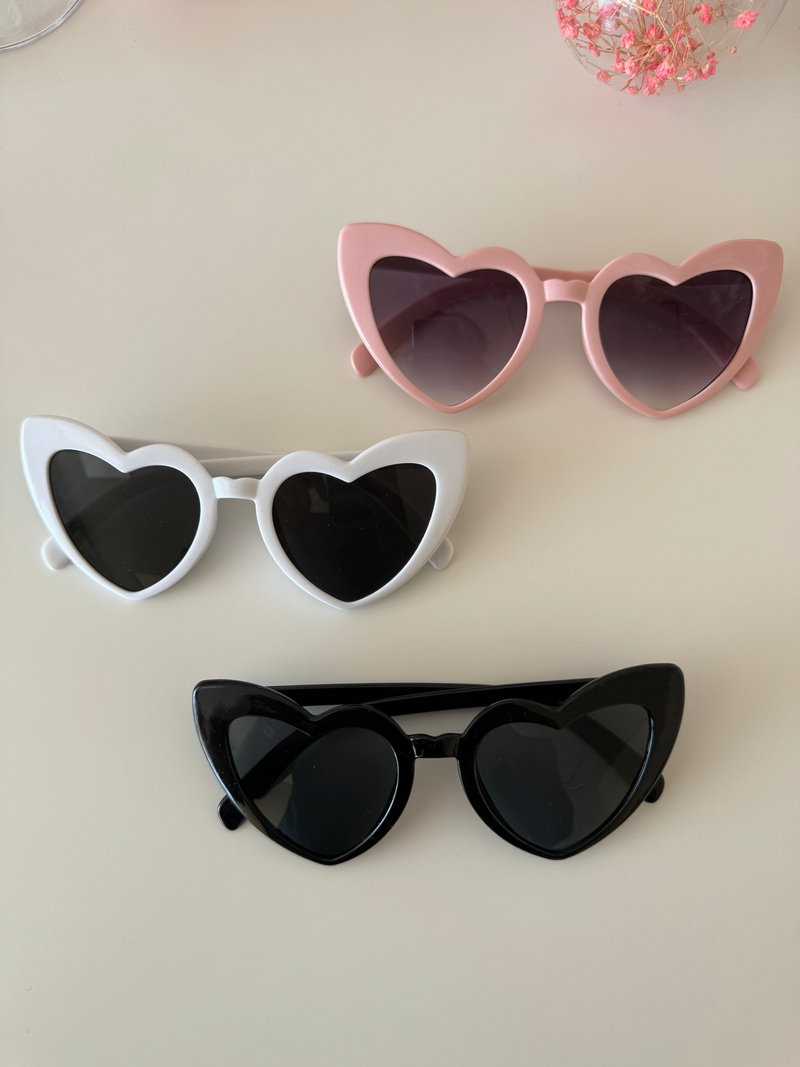 Lunettes de soleil cœur à personnaliser