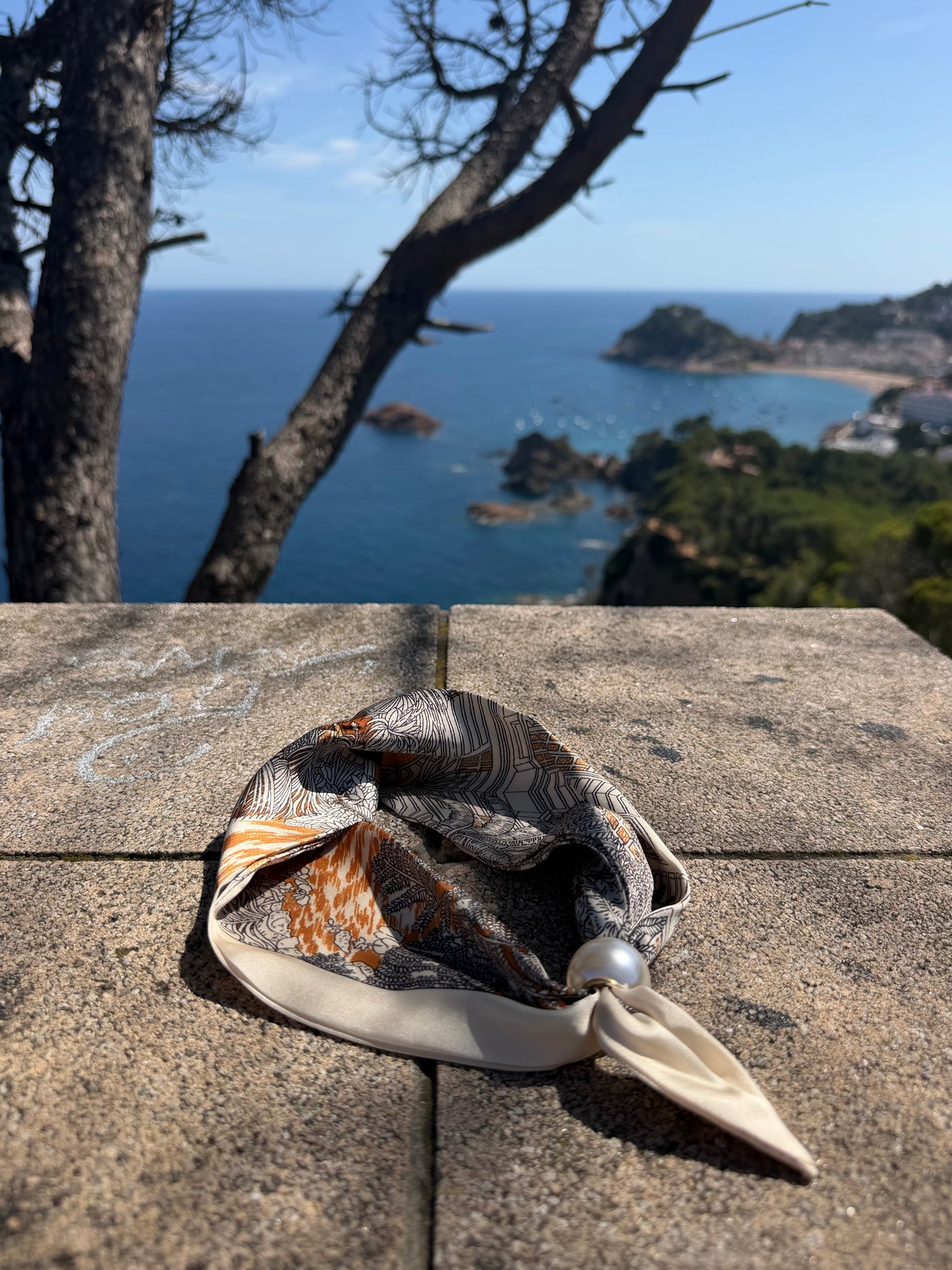 Foulard bijou — Terracotta