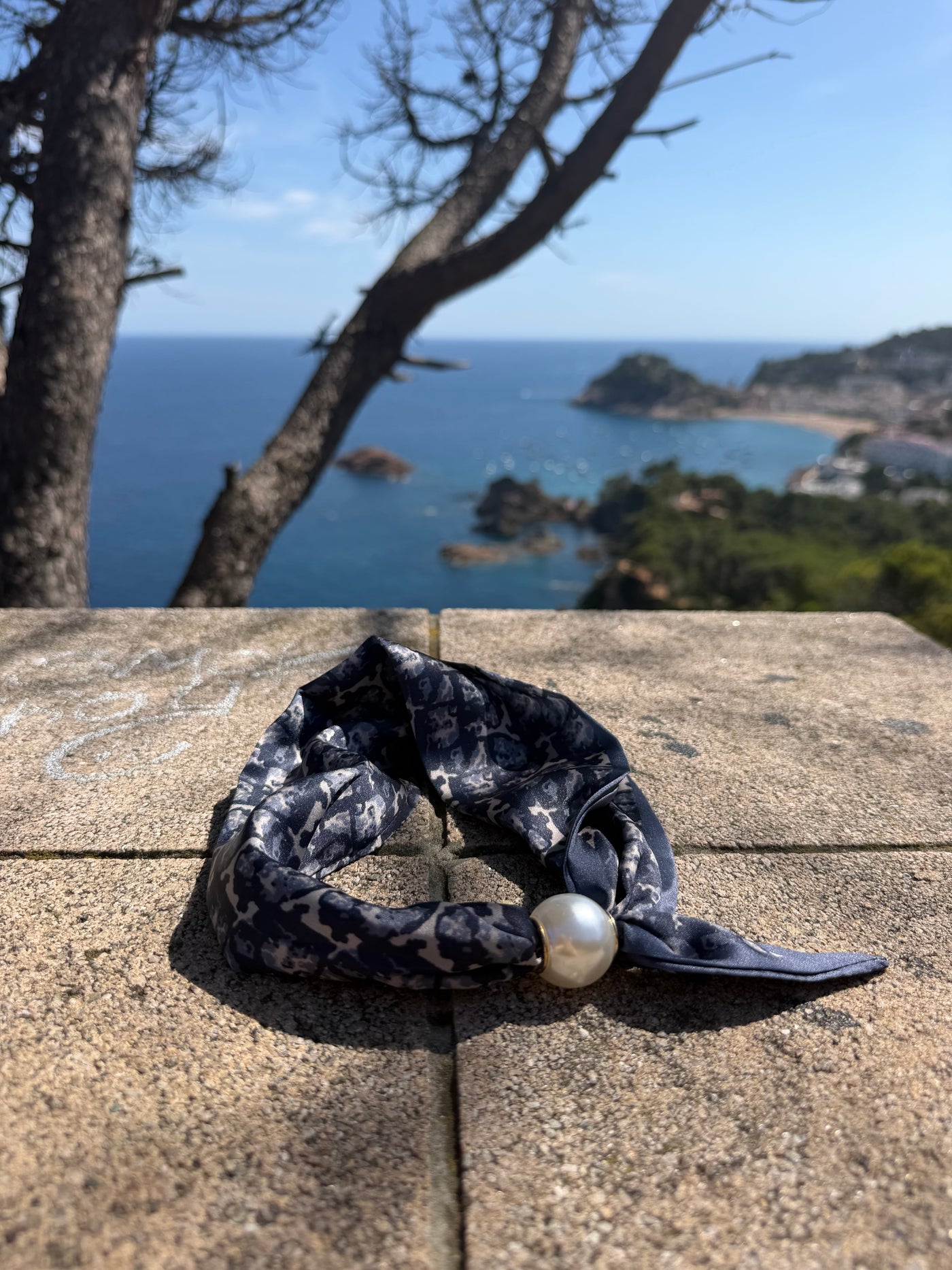 Foulard bijou — Léopard Nuit